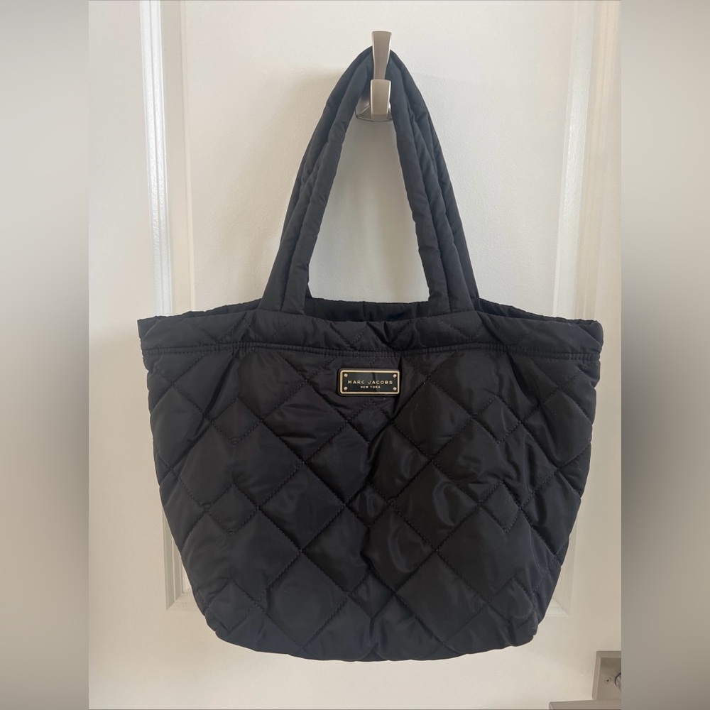 Marc Jacobs Black Quilted Tote Bag